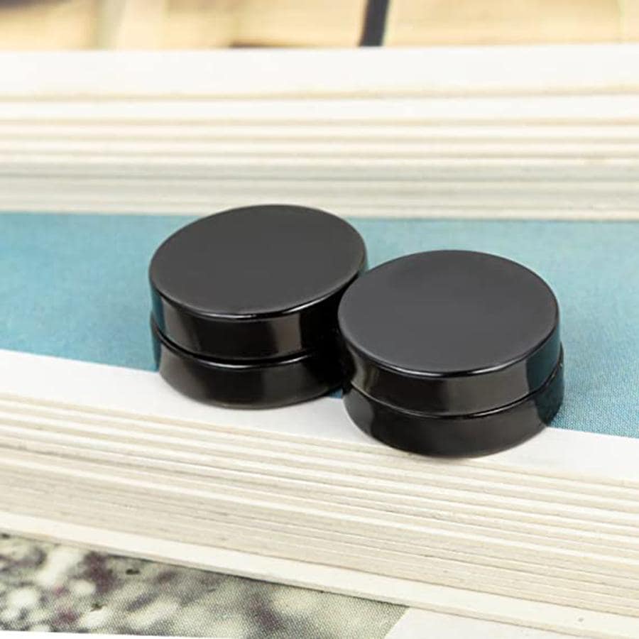 1 Đôi Thời Trang Tối Giản Bông Tai Nam Châm Dành Cho Nam Nữ Trang Trí Hàng Ngày, Trang Sức Inox - màu đen - Xem 1