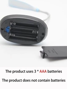 1 pieza Lámpara de escritorio LED lectura escritorio moderno de plástico portátil para casa - Blanco - Ver 3