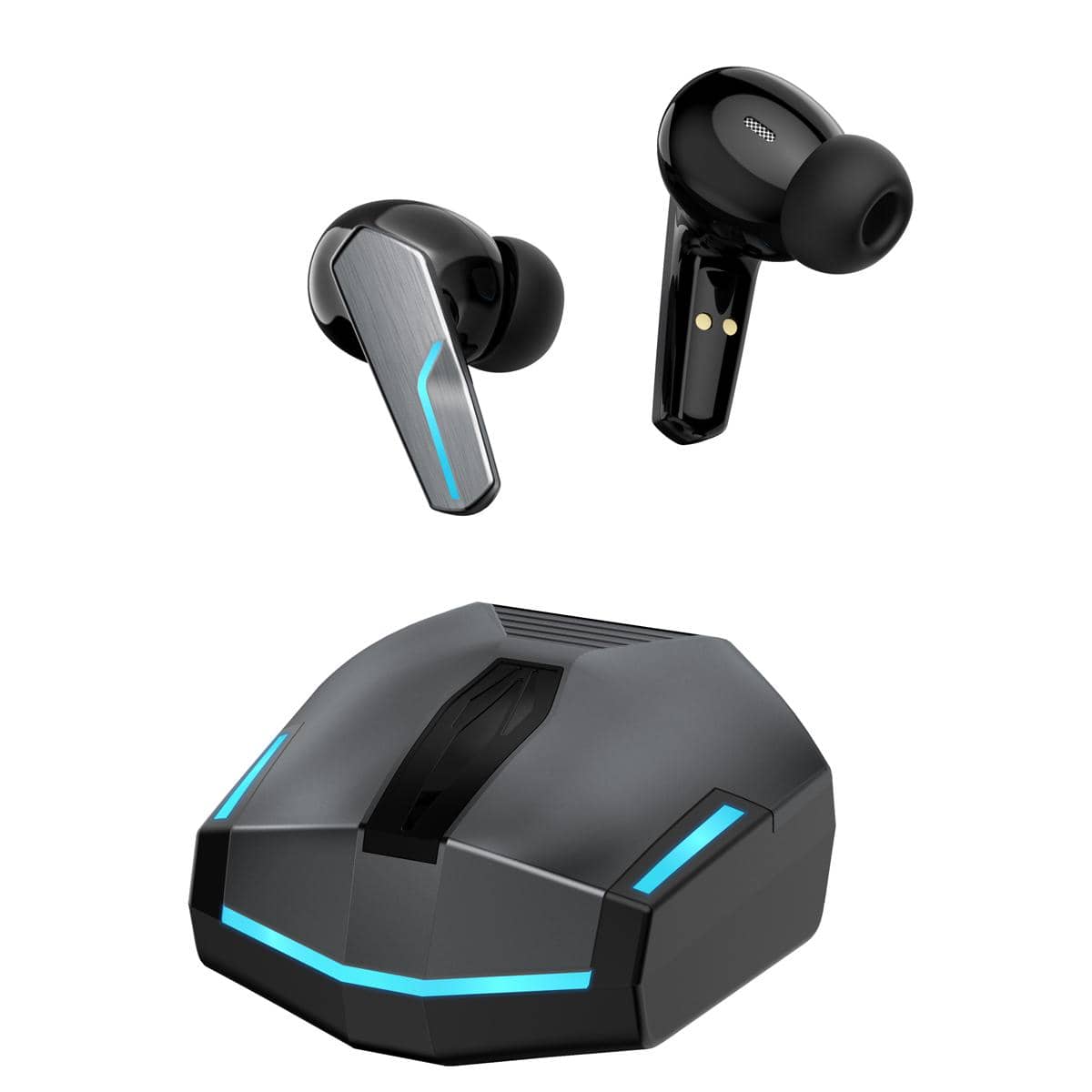 Gabba Goods TrueBuds Armor Wireless Stereo Earbuds - Titanium - Silver - View 1