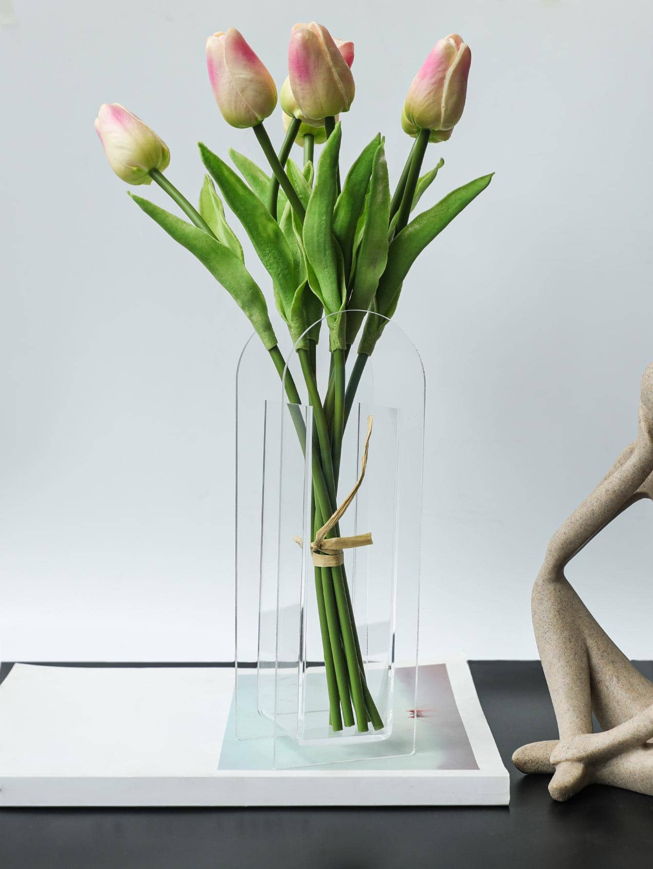 1入組花創意透明花瓶適用於花