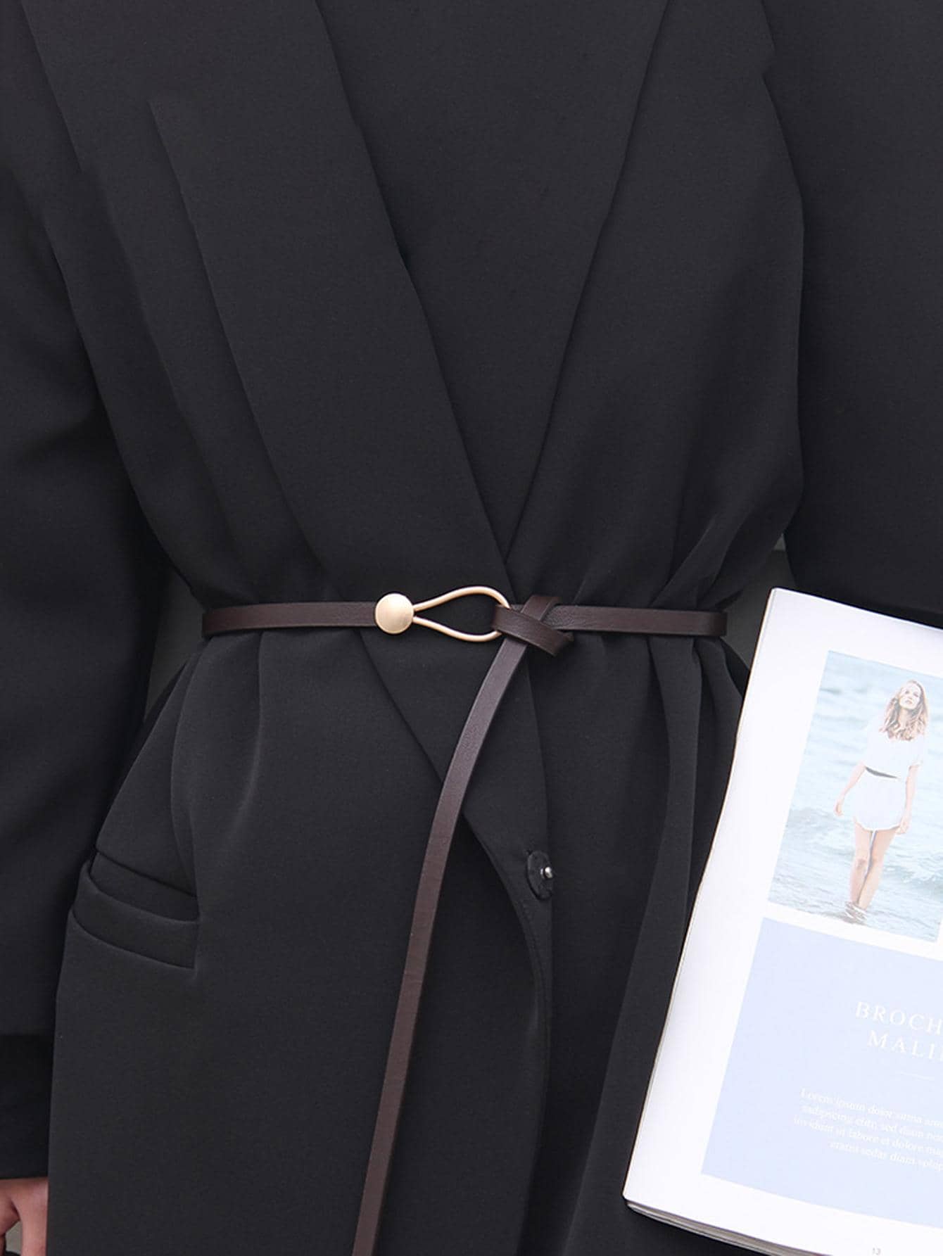 Cinturones - Café integral - Ver 1