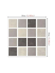 20pcs/set PVC Wall Panel, Modern Water Resistant Oilproof Self Adhesive Wall Covering For Kitchen - Camel - View 5