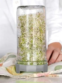 1pc Stainless Steel Sprouting Lid - Grey - View 3