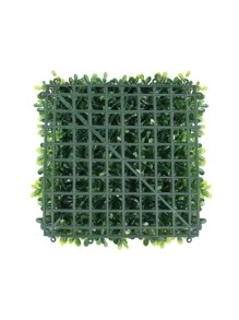1片人造花生葉草坪，25*25cm，綠色，抗紫外線，安裝方便，顏色鮮豔，可使用1-3年，適合裝飾學校宿舍，辦公室，返校季節，戶外派對，節日,生日,聖誕節,萬聖節,豐收節,住宅入口,酒店,餐廳,客廳,臥室,婚禮,宴會,廚房,花園,兼容春夏裝飾,綠色裝飾 - 綠色 - 查看 5