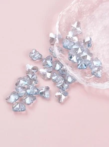 30入組/套玻璃蝴蝶形狀釘珠DIY首飾製作 - 藍色 - 查看 1