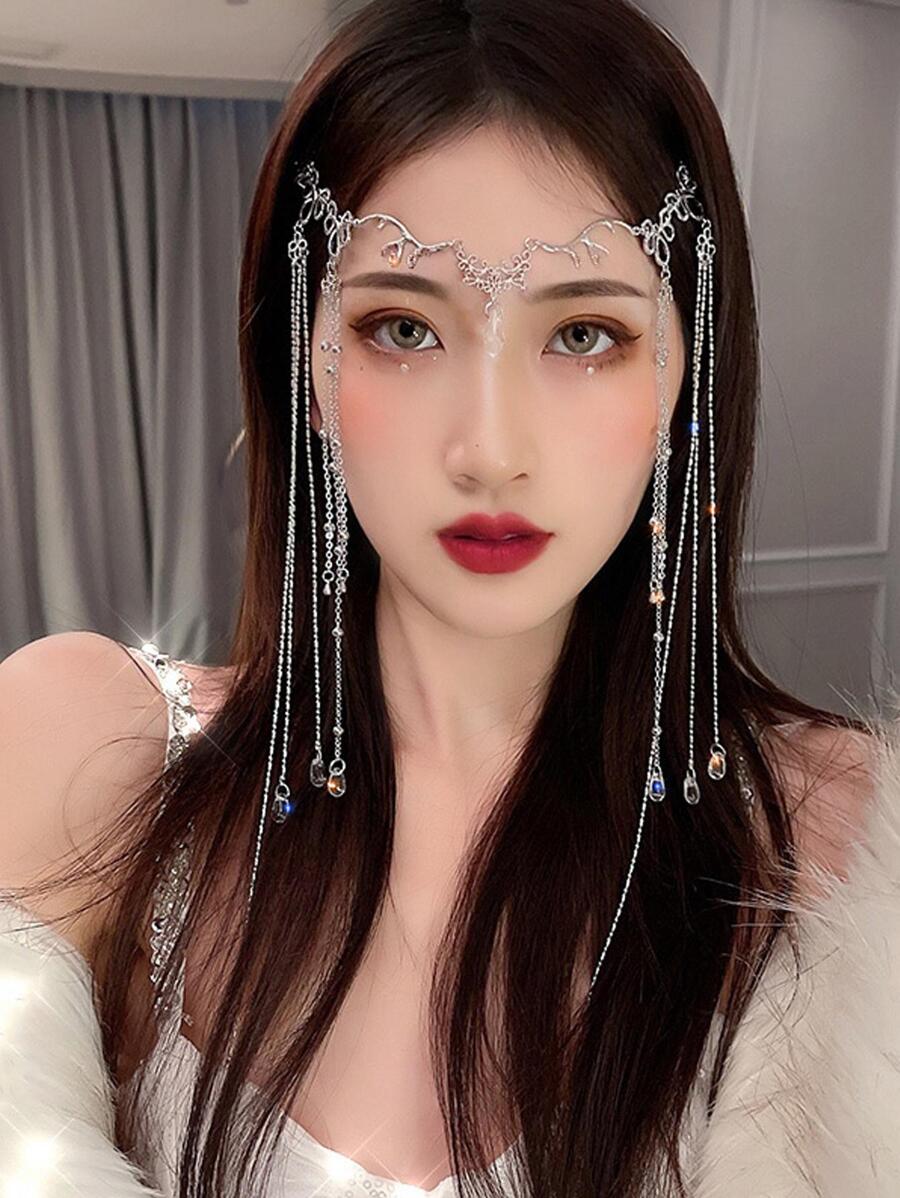 Boho Women Crystal Decor Fashionable Elegant Costume Headwear For Party