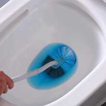 2件装日式壁挂式马桶刷，长柄，软毛，清洁无盲点