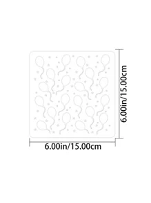 1入組氣球和星星空心繪圖模板用於繪圖簡單多用途繪畫模板DIY工藝品 - 白色 - 查看 6