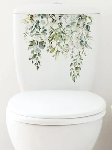 1 PC Hoạt Hình Họa Tiết Lá Nắp Bồn Cầu Decal Dễ Thương Nhựa PVC Tự Dính Closestool Miếng Dán Cho Phòng Tắm - Nhiều màu - Xem 2