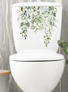 1 PC Hoạt Hình Họa Tiết Lá Nắp Bồn Cầu Decal Dễ Thương Nhựa PVC Tự Dính Closestool Miếng Dán Cho Phòng Tắm - Nhiều màu - Xem 4