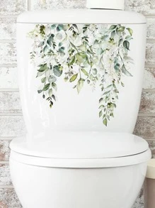 1 PC Hoạt Hình Họa Tiết Lá Nắp Bồn Cầu Decal Dễ Thương Nhựa PVC Tự Dính Closestool Miếng Dán Cho Phòng Tắm - Nhiều màu - Xem 1