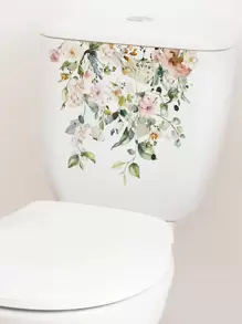 1 miếng dán nắp bồn cầu PVC, miếng dán nắp bồn cầu họa tiết hoa hiện đại cho gia đình, nhãn dán, nhãn dán tường, nhãn dán vinyl trang trí nhà cửa, vật dụng trang trí mùa xuân làm mới ngôi nhà của bạn, nhãn dán trang trí lễ hội quà tặng sinh nhật tốt nghiệp - Nhiều màu - Xem 4