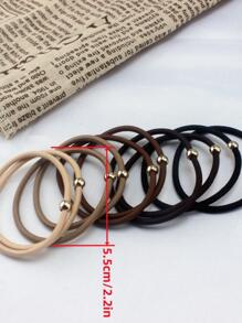 10 cái trang trí hạt rắn cho phụ nữ buộc tóc thông thường để trang trí tóc - Nhiều màu - Xem 2