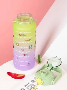 1 chiếc 67,63oz/2L Dung tích lớn Ống hút nhựa màu chuyển sắc Cốc nước thể thao, Bình nước di động ngoài trời Ống hút - xanh quân đội - Xem 6