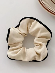 1 cái Scrunchie thông thường cho phụ nữ tương phản ràng buộc cho cuộc sống hàng ngày - trắng - Xem 1