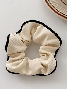 1 cái Scrunchie thông thường cho phụ nữ tương phản ràng buộc cho cuộc sống hàng ngày - trắng - Xem 3