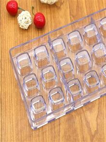 1入組糖果現代透明21洞加厚耐用巧克力模具 - 無色 - 查看 4