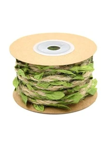 1 rollo Cuerda de cáñamo DIY - Verde - Ver 2