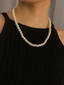 優雅珍珠串珠項鍊適合女士適合派對