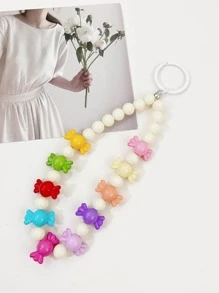 1 pieza Mujer caramelo adorno con cuenta accesorio Y2K Llavero para clave Decoración