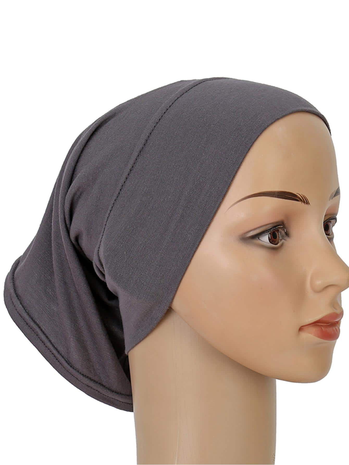 Women Solid Casual Infinity Scarf For Daily Life - Dark Grey - View 1