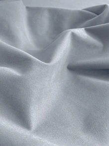 1pc Solid Color Fitted Sheet, Minimalist Plain Fabric Fitted Bottom Sheet For Bedroom, All Season - Multicolor - View 5