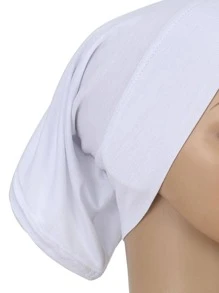 Women Solid Casual Infinity Scarf For Daily Life - White - View 2