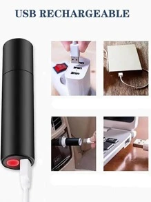 1入組Led手電筒、超亮手電筒、充電手電筒、應急防水手電筒、戶外、家用、露營、遠足