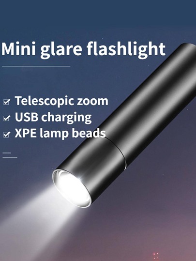 Linternas Led de 1 pieza, linterna superbrillante, luz de Flash recargable, luces de Flash impermeables para emergencias, exteriores, hogar, Camping, senderismo