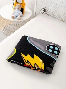 遊戲手柄印花被子、現代字母和遊戲墊圖案臥室床罩夏季 - 彩色 - 查看 7