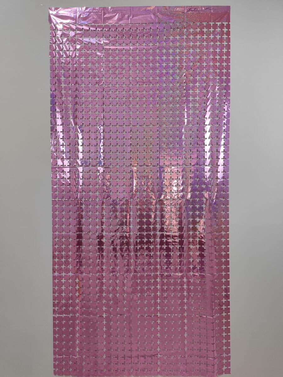 1入組塑膠流蘇現代素色鋁箔窗簾適合派對