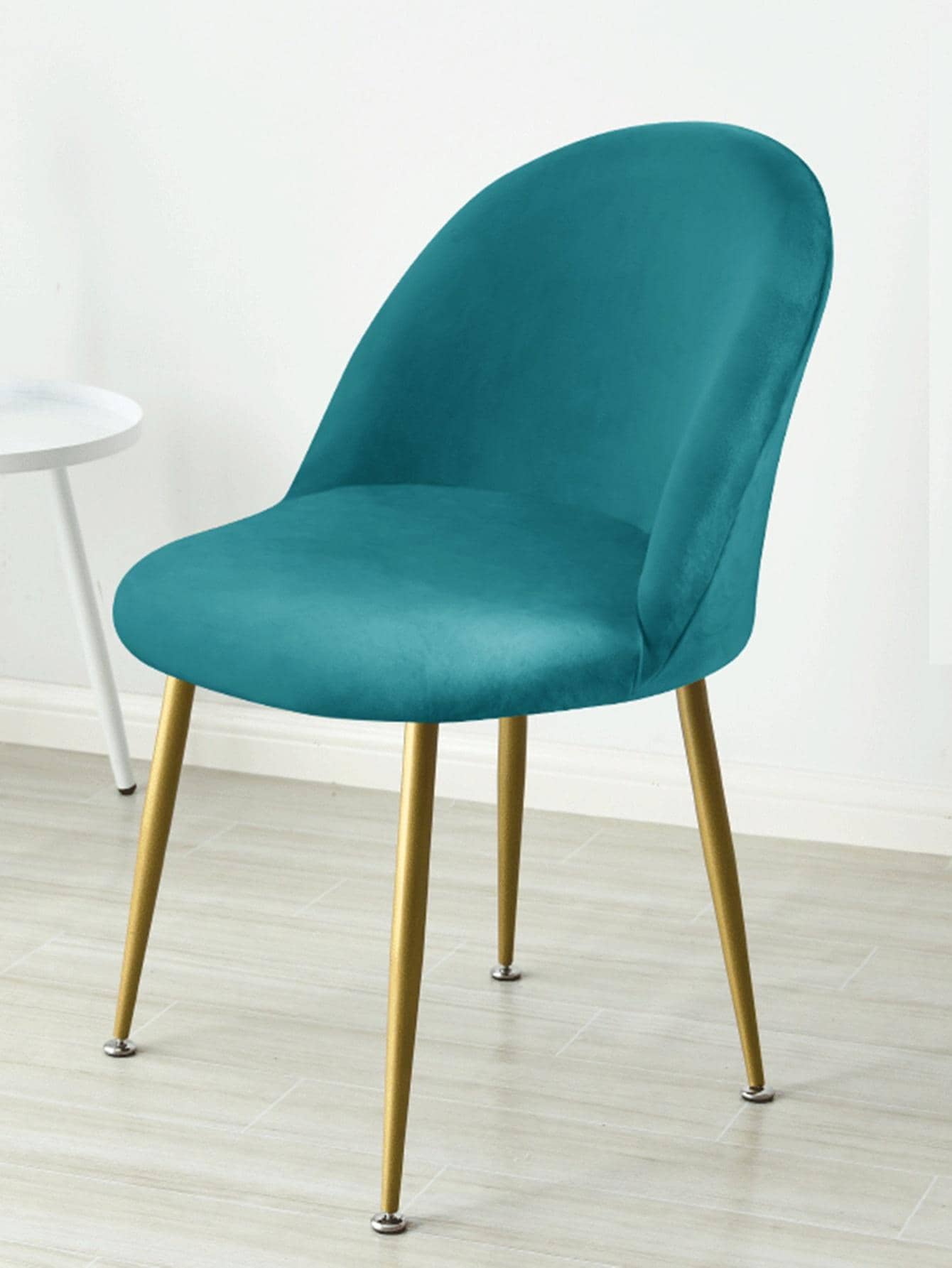 1/2 Vỏ bọc ghế vịt bằng lông giả màu trơn cho phòng khách - Màu xanh ngọc - Xem 1