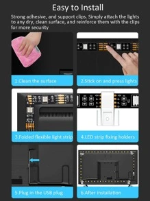 1 pieza Tira de luces LED 30/60/90/150Led 1/2/3/5M