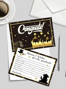 10pcs Couple Pattern Invitation - Multicolor - View 1