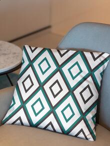 1pc Diamond Checked Printed Pillowcase - Multicolor - View 6