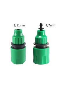 2入組/套PP水管管件現代主義雙色花園軟管彎頭連接器 - 綠色 - 查看 8