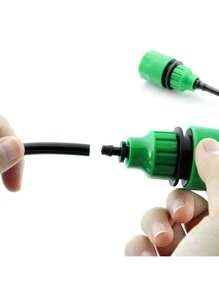 2入組/套PP水管管件現代主義雙色花園軟管彎頭連接器 - 綠色 - 查看 7