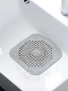 1pc Random Color Hair Catcher Drain Filter For Bathtub, Kitchen Sink And Shower, Anti-Clogging And Deodorizing Silicone Cover For Drainage Home Bathroom Decor - Grey - View 6