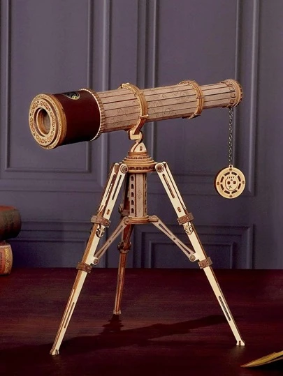 Robotime ROKR Monocular Telescope 3D Wooden Puzzle Craft Kits To BuildGame Assembly Toys For Children Teens Adult Birthday Gift