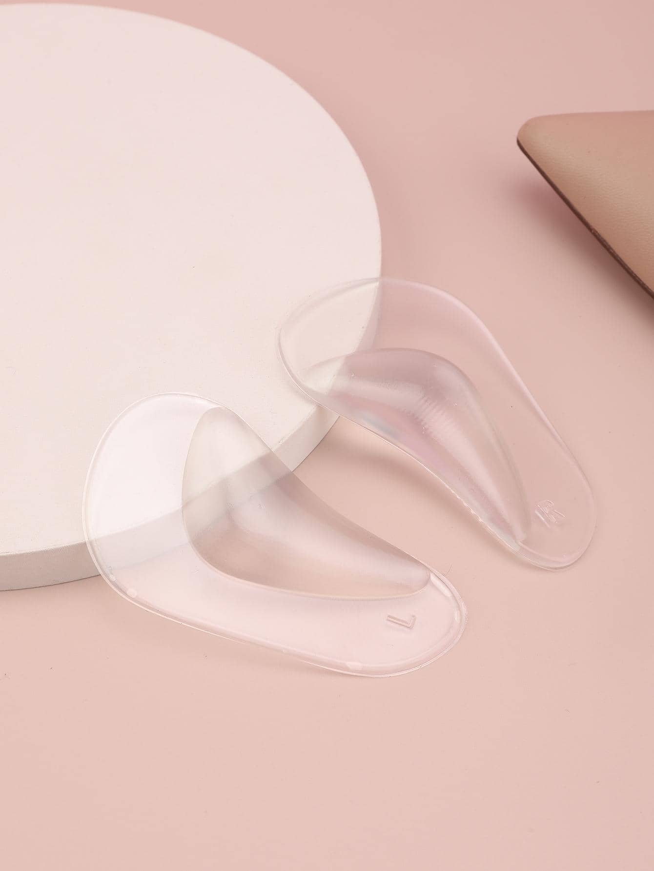 2 piezas con diseño transparente zapato moda Plantillas para Tacones - transparente - Ver 1