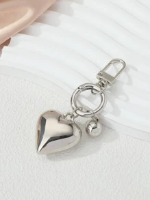 街头女性心形吊饰休闲钥匙扣，用于装饰汽车配件包饰学校可爱哥特 Y2k 圣诞礼物创意包挂绳带身份证夹汽车配件包饰