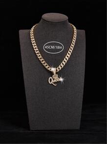 New Design Fashion Women's Crown Queen Pendant With Ice Chain, Stylish Gift - Gold - View 3