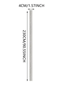 1pc PE Wallpaper Border, Modern Scroll Pattern Waterproof 3D Skirting Wall Sticker For Home - White - View 6