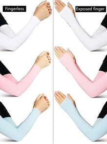 Sun Protective Anti UV 1pair Sun Protection Cycling Ice Sleeves
