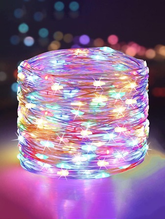 1入組10/20/30/50/100LED1/2/3/5/10塑膠燈光日常幾何裝飾可伸縮裝飾燈適合派對裝飾用品