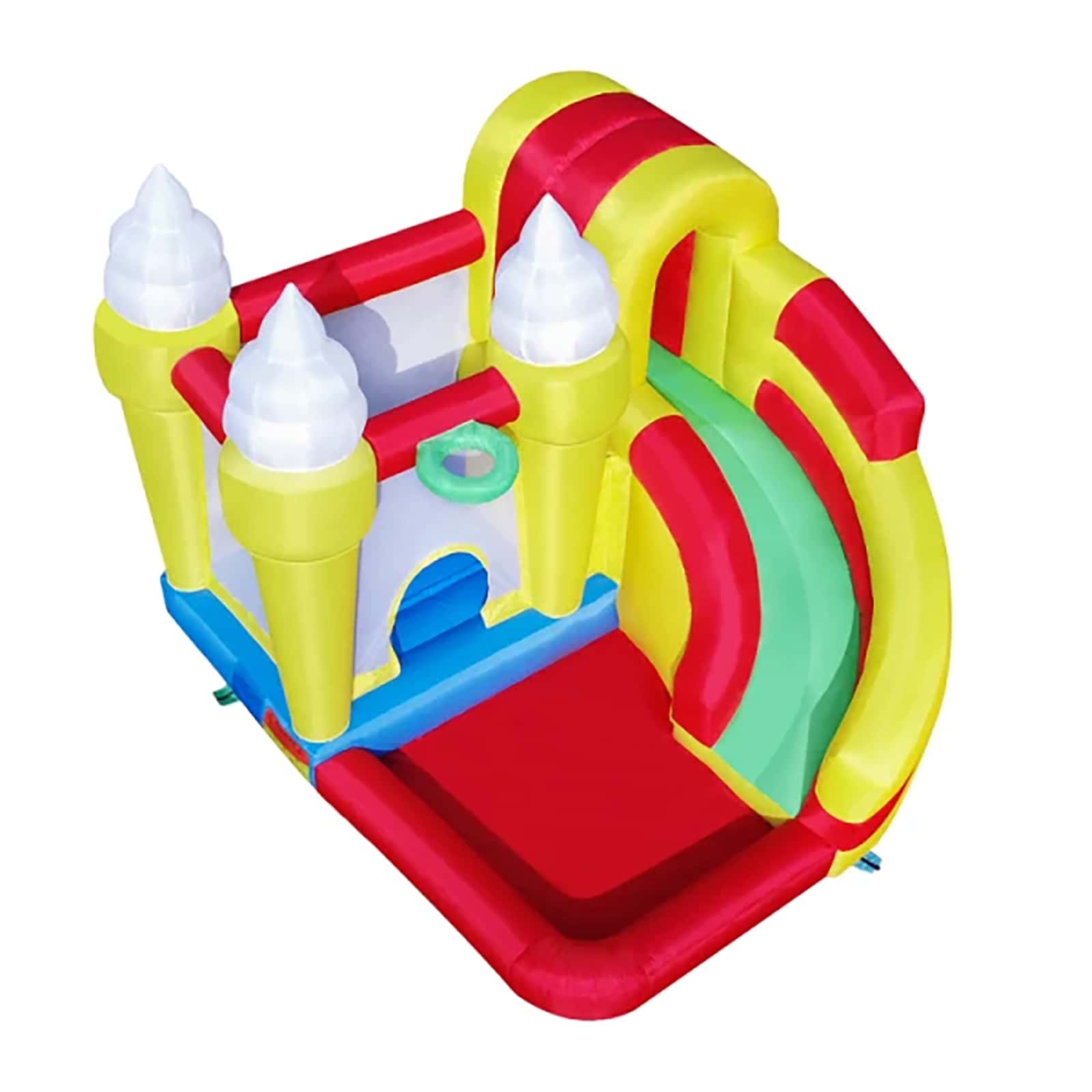 Inflatable Bounce House, Family Backyard Jump House with Slide, Large