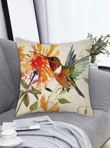 In Hoa & Chim Đệm Không Chất Độn, Chất Liệu Vải Hiện Đại Trang Trí Ném Gối Cho Gia Đình - Nhiều màu - Xem 4