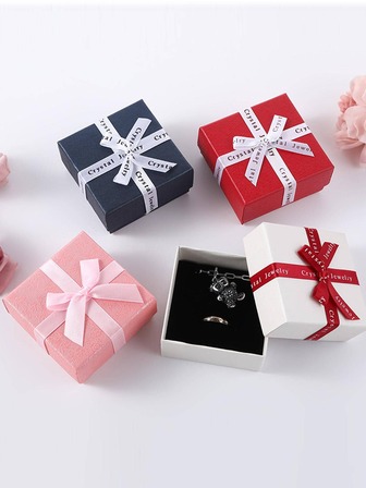 Elegant Bow Ribbon Covered Gift Box For Jewelry, Perfect For Necklaces And Bracelets, Ideal Birthday Present, Luxurious Gift Packaging For Special Occasions, Thoughtful Surprise For Loved Ones, Stylish And Chic Design, Versatile Use For Any Celebration, Enhance Your Gifting Experience With This Beautifully Crafted Box, Perfect For Holidays, Anniversaries, And More, Make Every Gift Memorable With Our Premium Quality Packaging Solution.