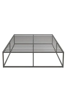 Metal Bed; Platform Bed Frame; Box Spring; Strong Metal Structure; Easy Assembly; Full Size; GREY - 灰色 - 查看 4
