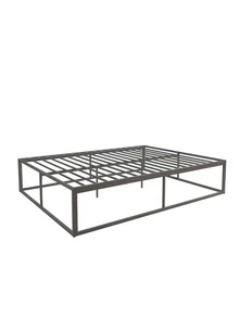 Metal Bed; Platform Bed Frame; Box Spring; Strong Metal Structure; Easy Assembly; Full Size; GREY - 灰色 - 查看 3